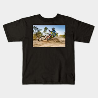 Enduro bike rider Kids T-Shirt